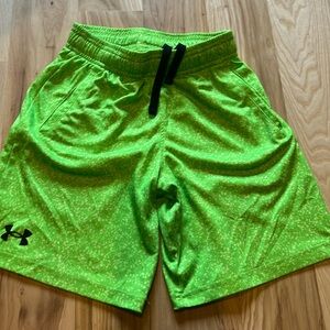 Boys UA size small shorts.